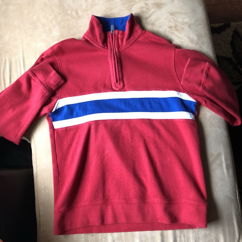 Vintage red izod track jacket small
